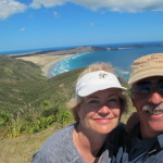 Heading from Cape lighthouse to a splendid cove