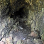 Lava cave entrance, Rangitoto