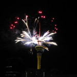 Sky Tower fireworks close the Lantern Festival