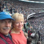 Us at the MCG, Melbourne Cricket Grounds with 75,000 Footy fans