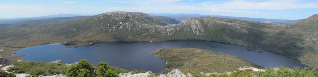 Dove Lake as seen from atop Marion's Lookout, Cradle Mountain NP