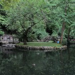 Lake and islands at Alfred Nicholas Gardens