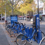 Get a bike and go at the city bike station