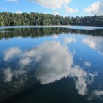 Volcanic crater of Lake Eacham, Atherton Tableland