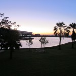 Dawn at the renovated waterfront, Darwin