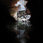 At a pool within Mimbi Caves, WA