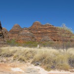 Striated sandstone peaks of Purnululu