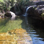 A quiet moment in shallow pool at the Cascades