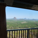 Meditating on the mountains from the lookout in the morning