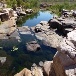 Fresh water pool to swim in near the Berkeley River