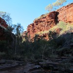 Walking through Weano Gorge