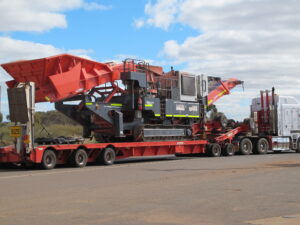 Mining equipment on the move