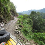 Skirting the edge on the highlands' road