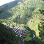 A village amid the vegetable terraces