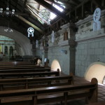 Interior of San Guillermo, with the arches atop the old windows