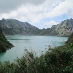 The shifting light at the crater lake of Pinatubo volcano