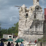 Broken bell tower of the Church of Baclayon, Tagbilaran