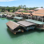 At the dock in Loboc for the floating restaurants