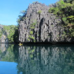 Kayaking in Big Lagoon, Miniloc