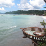 The crow's next o'erlooking the sea at Alternative restaurant, El Nido