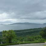 Overlook on Taal lake, and the crater nesting within the small island