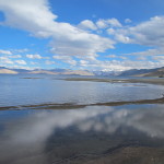 Lake at Tso-moriri, Rupshu Valley