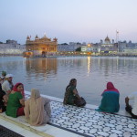 The holy water of the moat around the Golden Temple