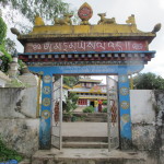 Gateway to the Bon Monastery, where our monk awaits us