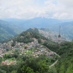 Winding streets of Gangtok, north India