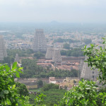 Overview of Thiruvanamalai from sacred mountain