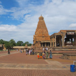 Thanjavur temple courtyard