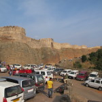 Indian tourists storm Kumbalgarh Fort