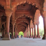 Recession and perspective draw the eye at the audience hall, Red Fort