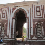 Splendid 13th century Islamic gateway at Qutub Minar complex