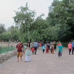 The evening walkabout at Hauz Khas reservoir