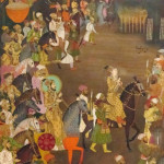 Detail from Mughal painting - wedding of Shah Jahan's son