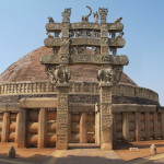 The north torana, or gateway, at the Great Stupa, Bhopal