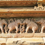 When elephants collide at Lakshmana Temple, Khajuraho