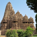 Four-fold tiers of Kandariya Mahadev Temple, rising to heaven