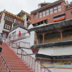 Up to the prayer hall, Diskit Monastery, Nubra