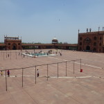 Courtyard of Jama Masjid before prayers