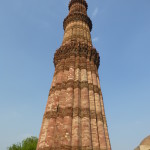 The columnar tower of 13th century Qutub Minar