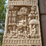 Buddha's empty throne, with those left behind, east gate