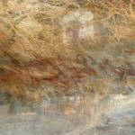 Complex hunting scene on Bhimbetka rock walls