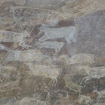 Animals teem on a part of Zoo Rock wall