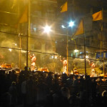 The fiery aarti ceremony, Varanasi