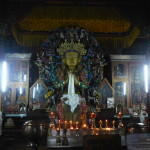 Du-khang back wall, Yiga Choling Monastery, Darjeeling