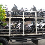 Scooters safely in cages