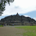 Borobudur Temple at a distance