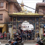 Gateway to Baudinath Stupa from commercial street